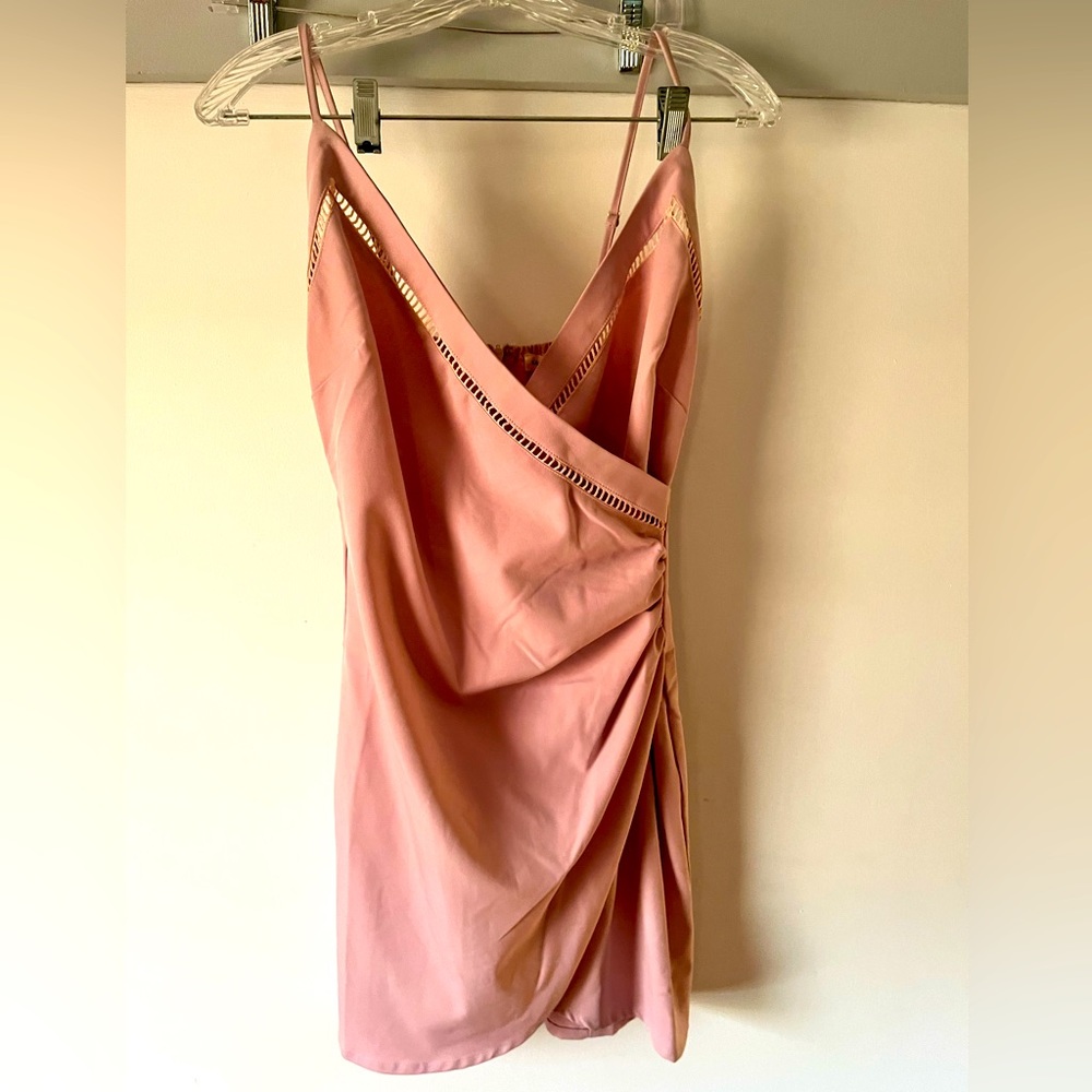Pink mini dress